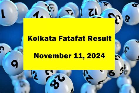 ttm fatafat result|Kolkata FataFat Today's Results, 11th November: Check LIVE .